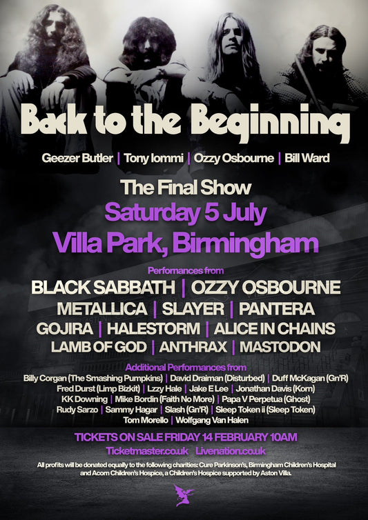 Win a pair of tickets to see Black Sabbath at Villa Park!