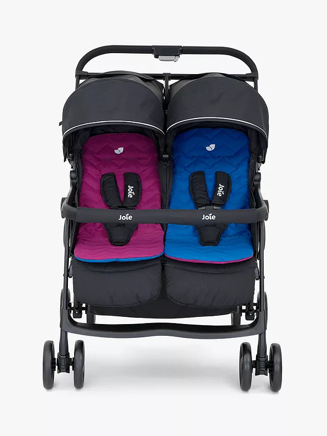 Joie Aire Twin Stroller - Rosy / Sea