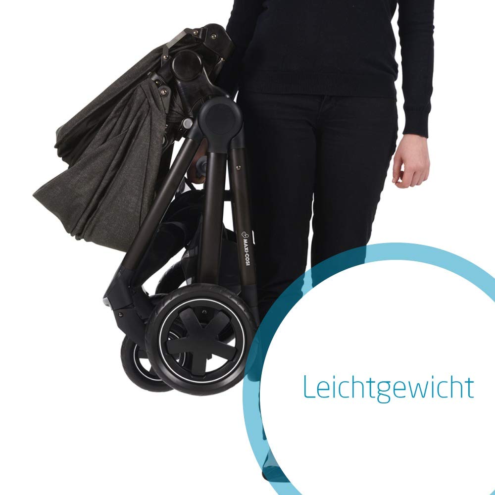 MAXI-COSI Adorra Pushchair with Jade Car Carrycot (Nomad Black)