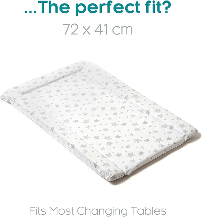 East Coast Nursery Essential Star Changing Mat Grey 70x40x3 cm