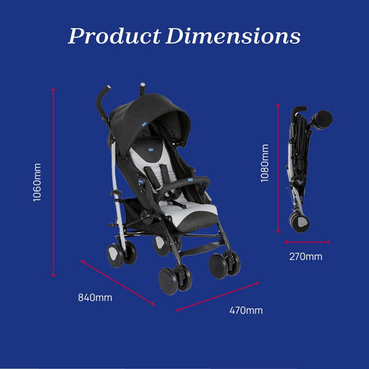 Chicco Echo Lightweight Stroller - Stone
