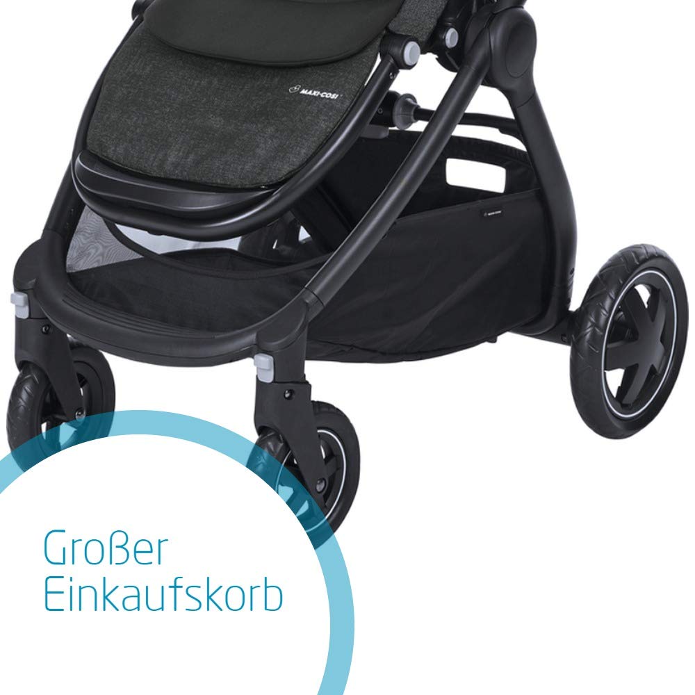 MAXI-COSI Adorra Pushchair with Jade Car Carrycot (Nomad Black)