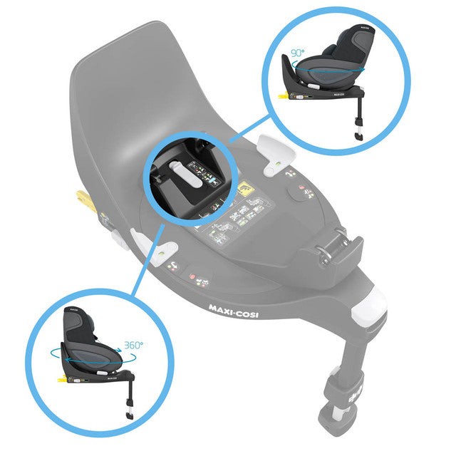 Maxi Cosi FamilyFix 360 (R129 - ISOFIX) - Black