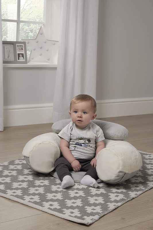 Mamas & Papas Wish Upon A Cloud Sit and Play Baby Floor Seat - Cream & Grey