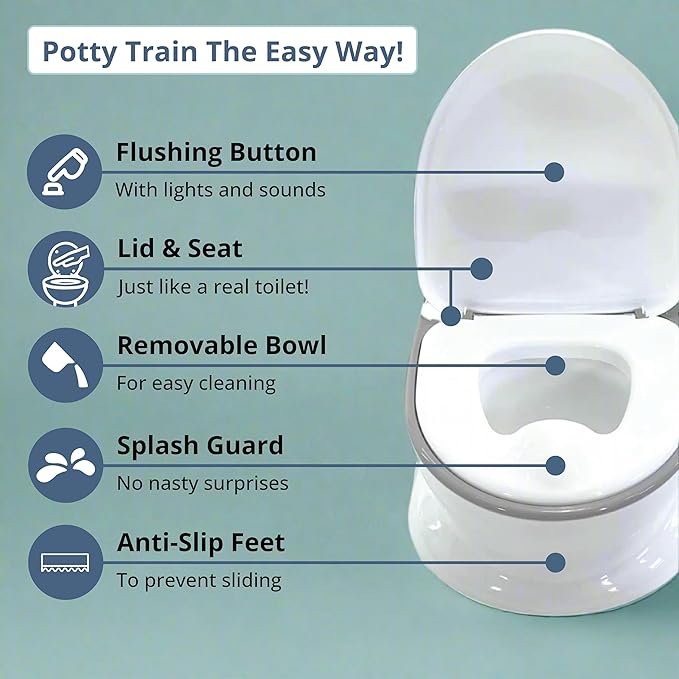 Venture Pote Plus (Grey) Interactive Potty Training Toilet