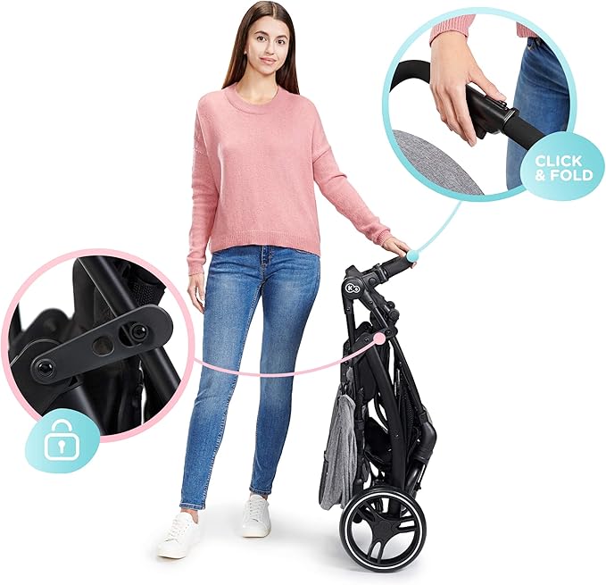 Kinderkraft Lightweight Stroller TRIG - Pink