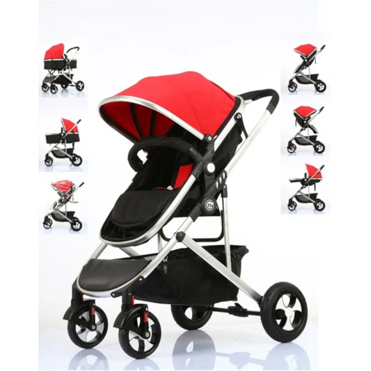 Fly Kids 3 in 1 Combi Pram & Pushchair - Chilli