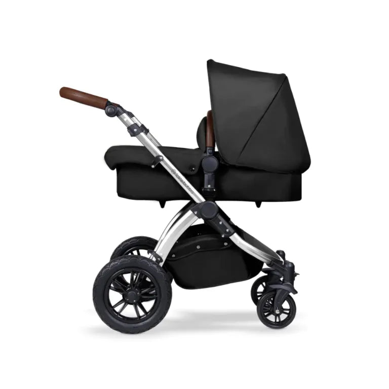 Ickle Bubba Stomp V4 All in One Travel System with ISOFIX Base – Midnight Chrome