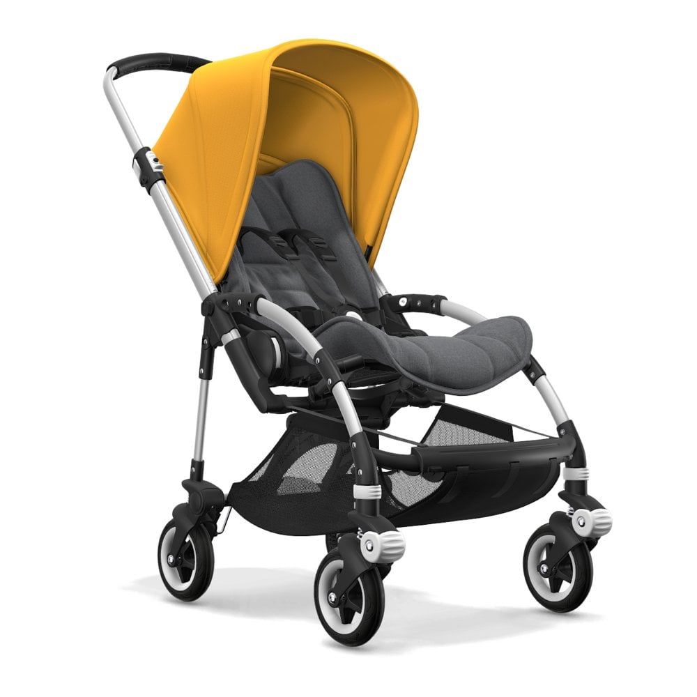 Bugaboo Bee5 2in1 Aluminium Chassis/Grey Melange - Sunshine