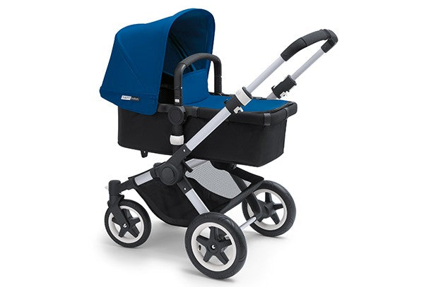 Bugaboo Buffalo Classic+ Pushchair - Blue on Silver Chassis