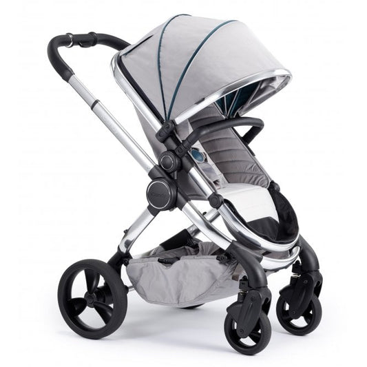 iCandy Peach 5 Pushchair and Carrycot - Dove on Chrome Chassis