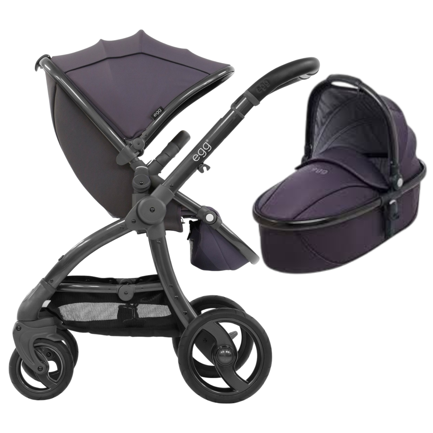 The Egg in Stroller Pram by Babystyle Storm Grey