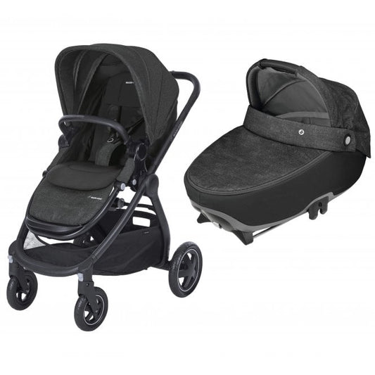 MAXI-COSI Adorra Pushchair with Jade Car Carrycot (Nomad Black)