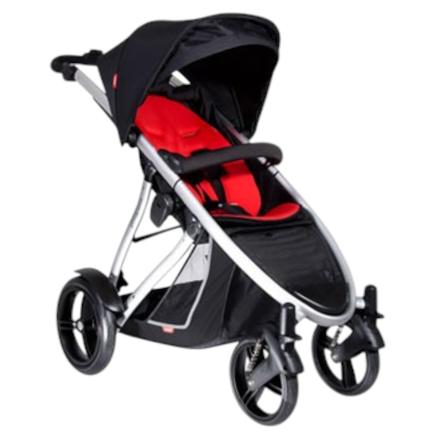 Phil & Teds Verve Stroller & Carrycot - Red & Black