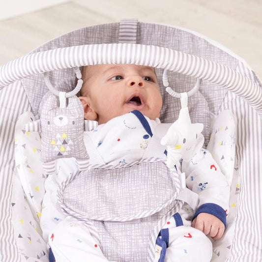 Red Kite Baby LINEN Cozy Bouncer - GREY