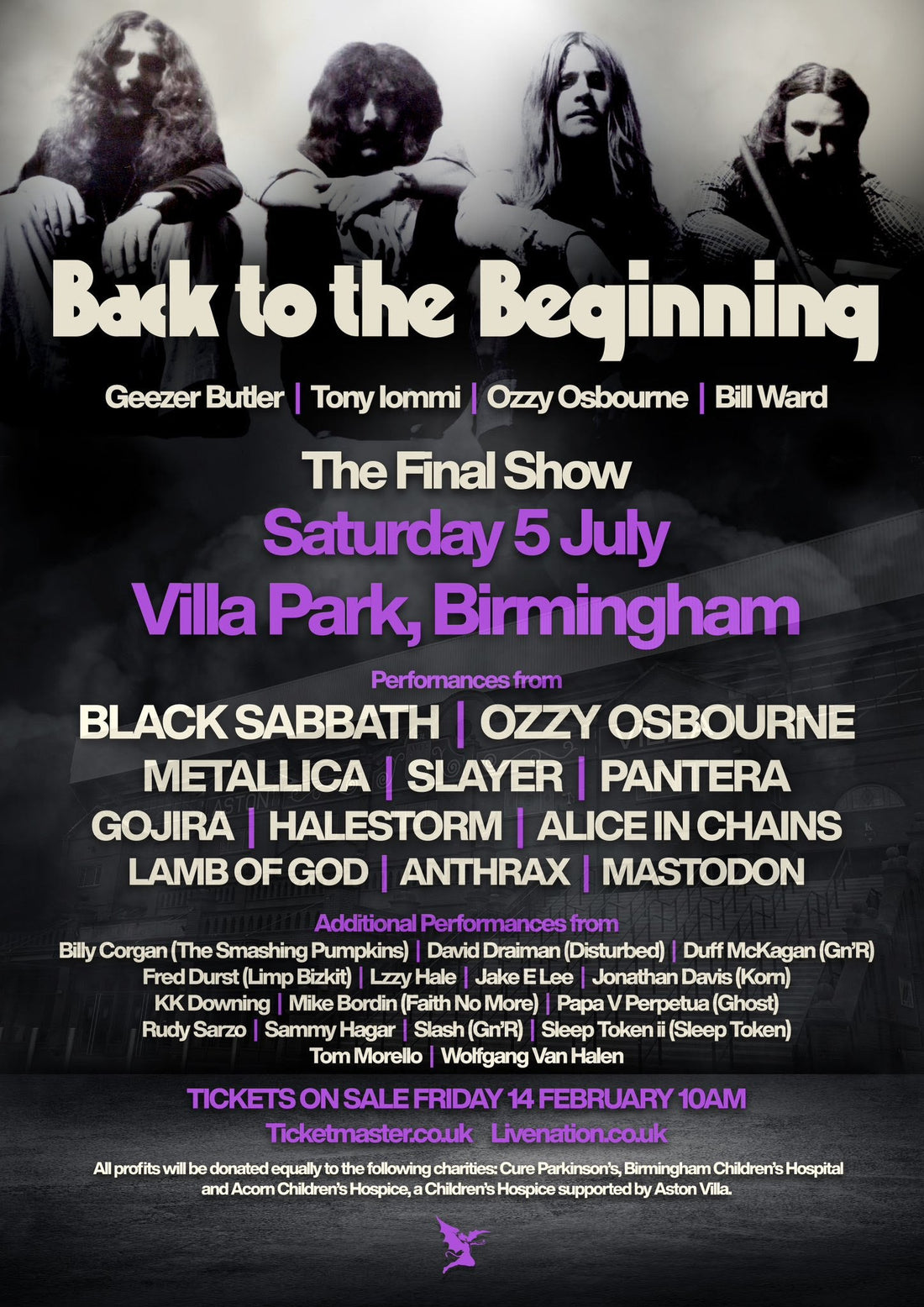 Win a pair of tickets to see Black Sabbath at Villa Park!