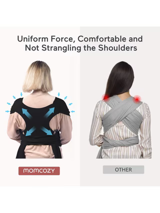 Momcozy Baby Wrap Carrier - Black