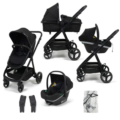 Origin i-Size by Babylo 2-in-1 Travel System with EnfaSafe i-Size R129 Car Seat - Black