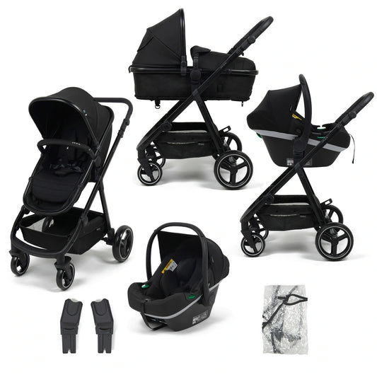 Origin i-Size by Babylo 2-in-1 Travel System with EnfaSafe i-Size R129 Car Seat - Black