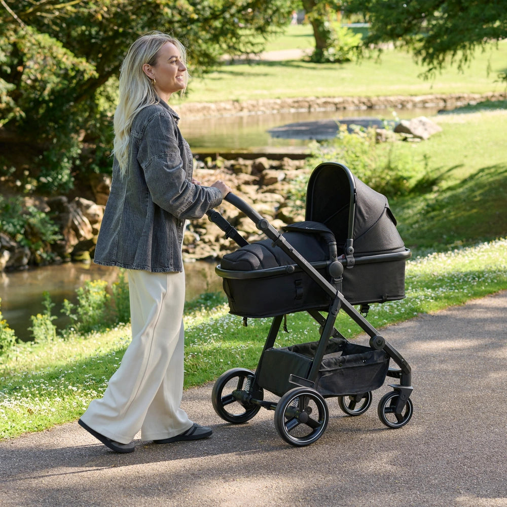 Origin i-Size by Babylo 2-in-1 Travel System with EnfaSafe i-Size R129 Car Seat - Black