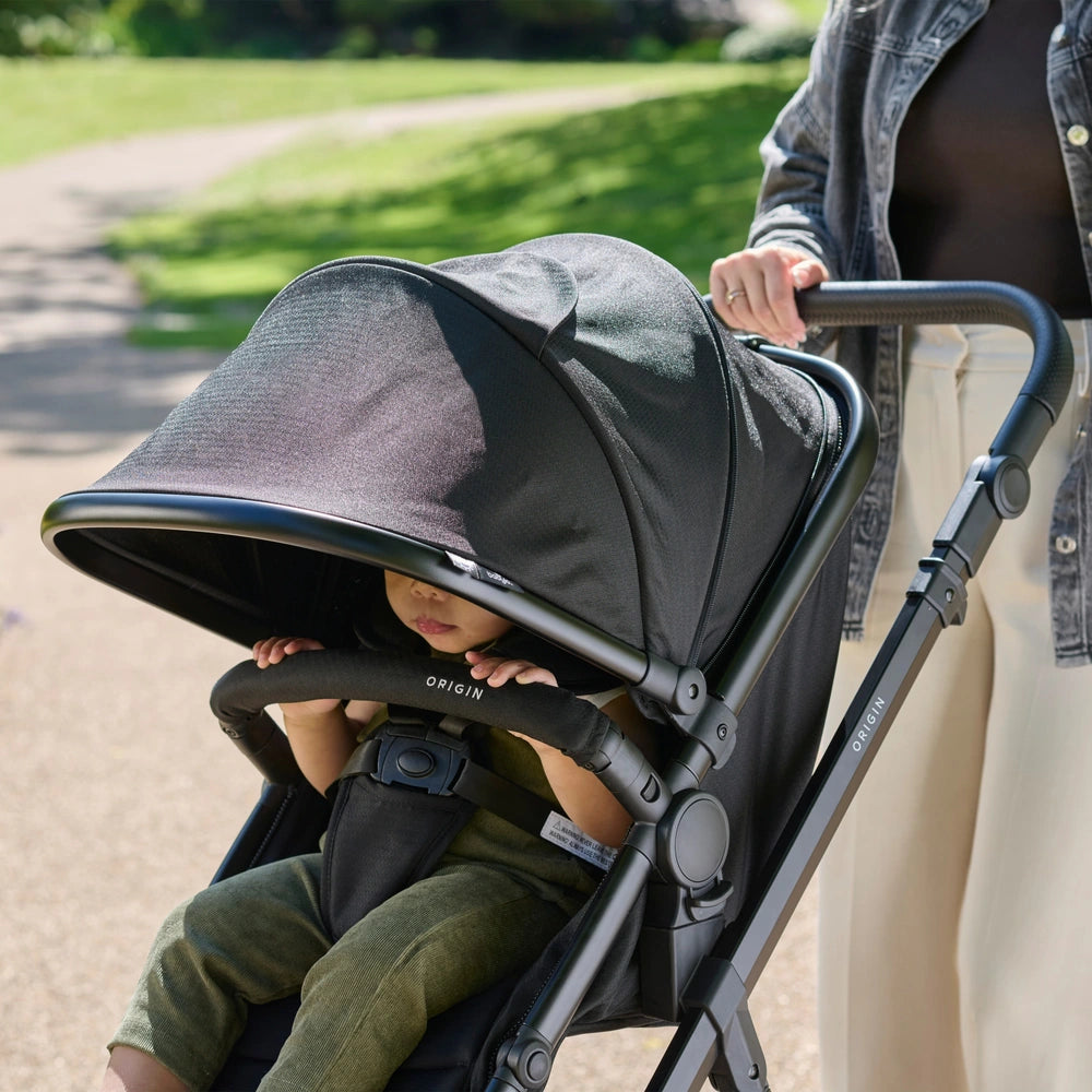 Origin i-Size by Babylo 2-in-1 Travel System with EnfaSafe i-Size R129 Car Seat - Black