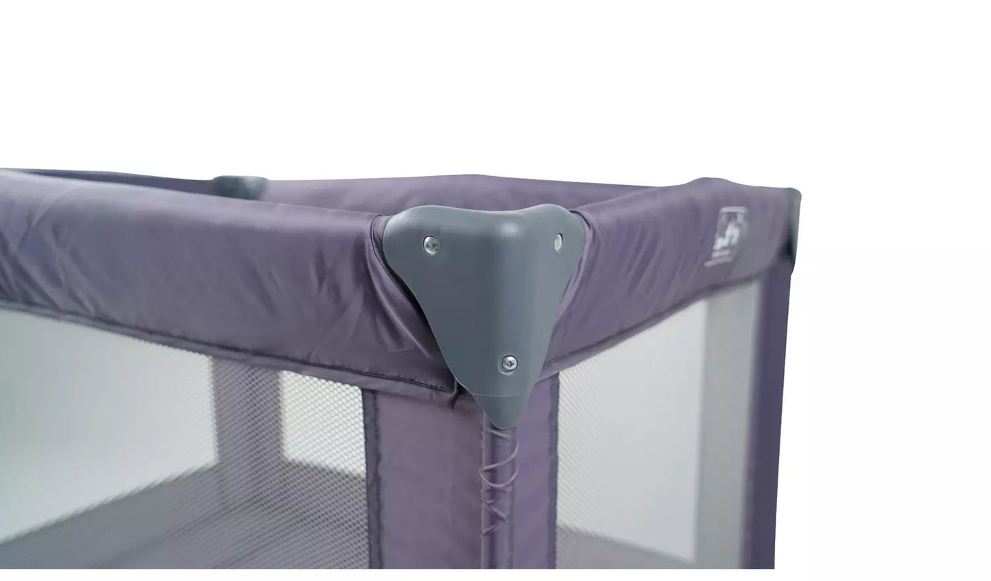 Cuggl Travel Cot - Grey/lime