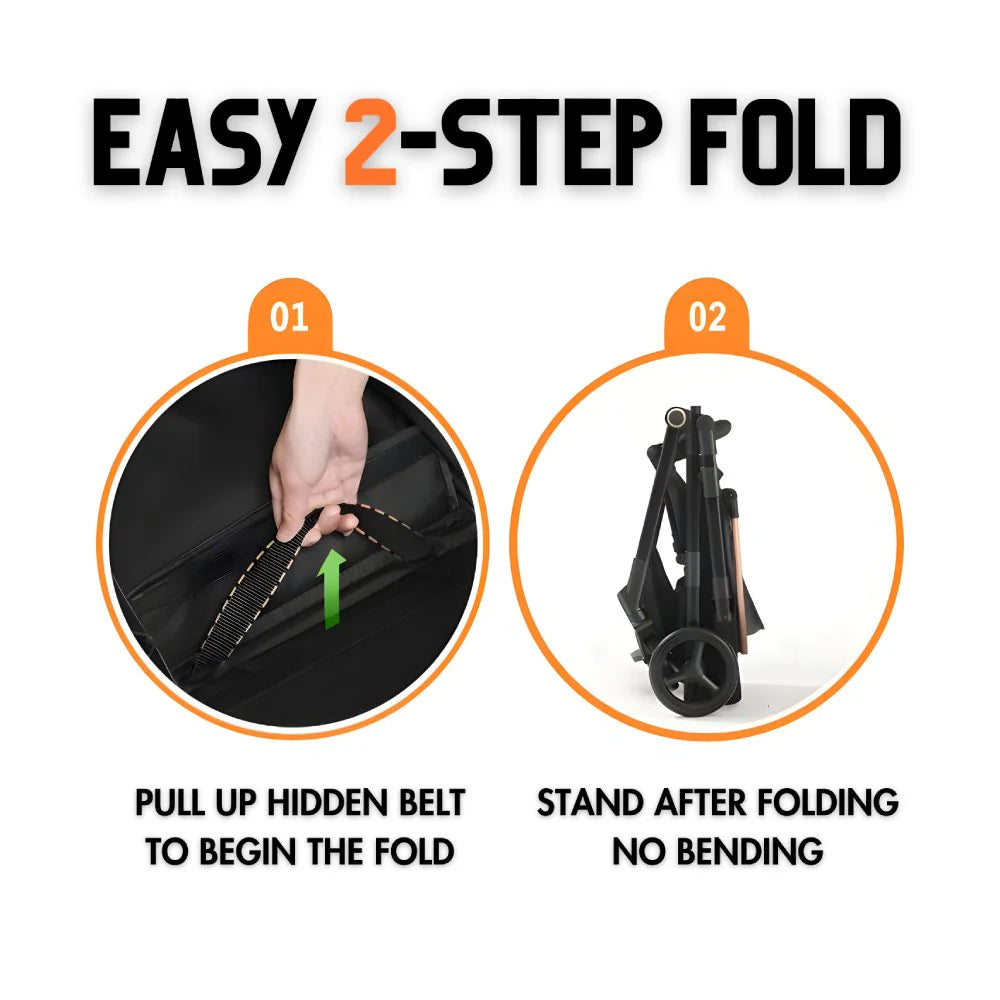 NimbleNest Lightweight Stroller - Royal Khaki