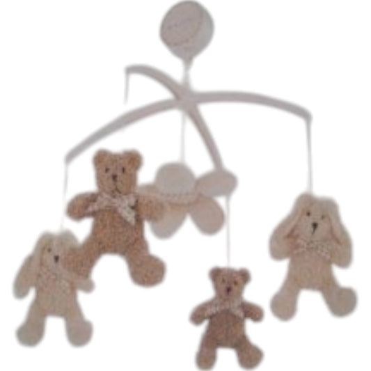Mamas & Papas Barnaby Bear Musical Cot Mobile