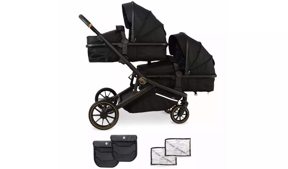 My Babiie MB33 Tandem Pushchair - Black Leopard