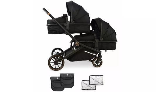 My Babiie MB33 Tandem Pushchair - Black Leopard