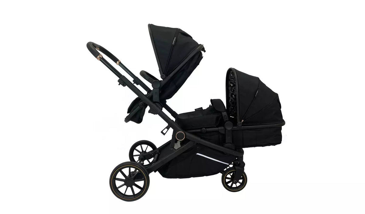 My Babiie MB33 Tandem Pushchair - Black Leopard