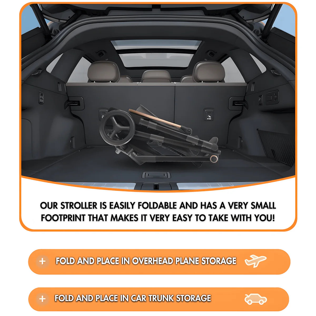 NimbleNest Lightweight Stroller - Royal Khaki