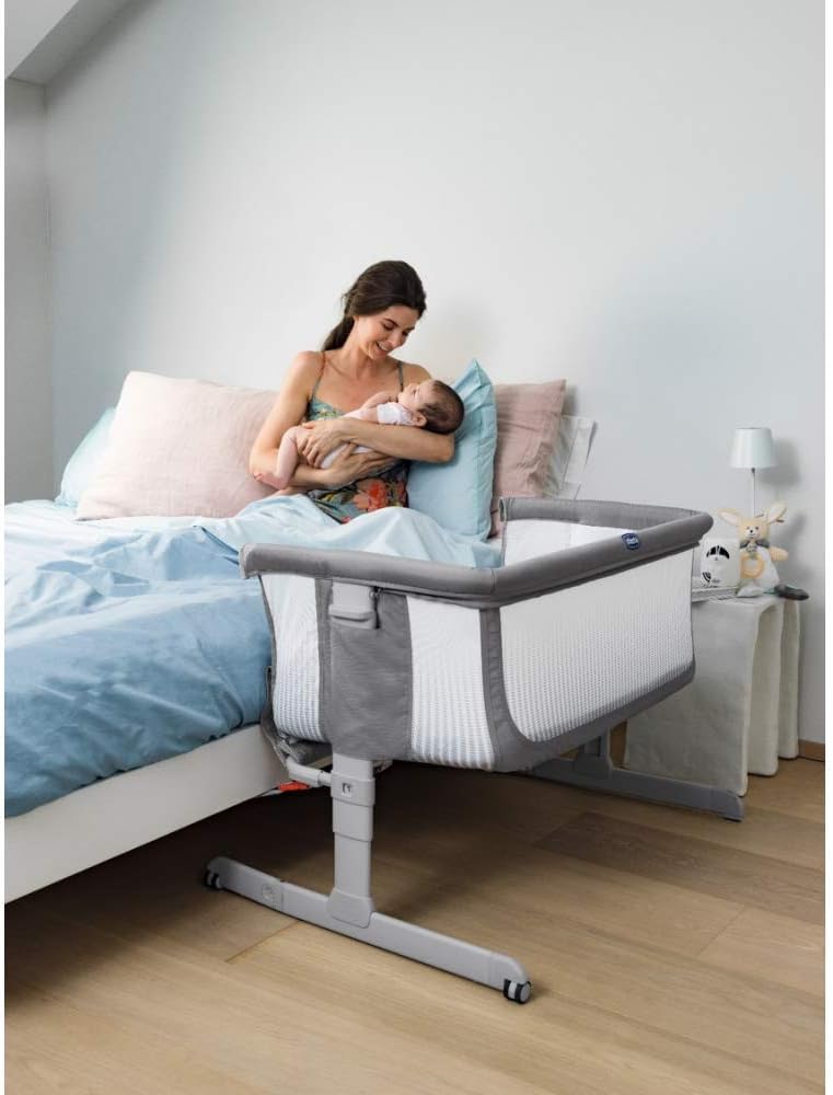 Chicco Next2me me Air Bedside Crib Dark Grey