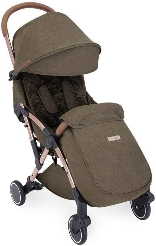 Ickle Bubba Globe Prime Baby Stroller - Khaki / Rose Gold