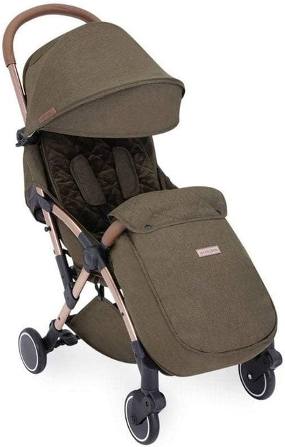 Ickle Bubba Globe Prime Baby Stroller - Khaki / Rose Gold