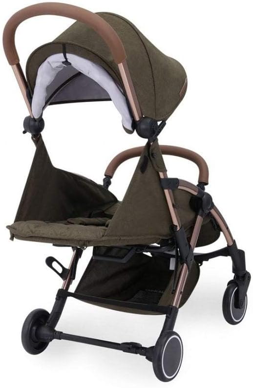 Ickle Bubba Globe Prime Baby Stroller - Khaki / Rose Gold