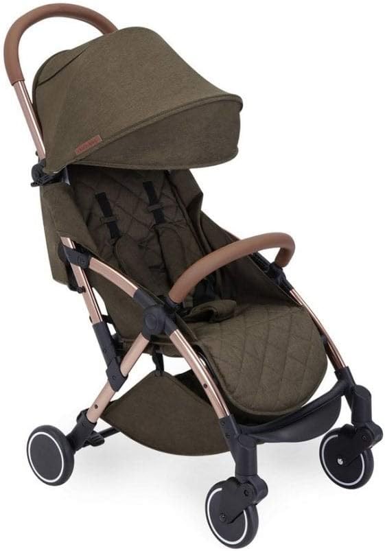 Ickle Bubba Globe Prime Baby Stroller - Khaki / Rose Gold