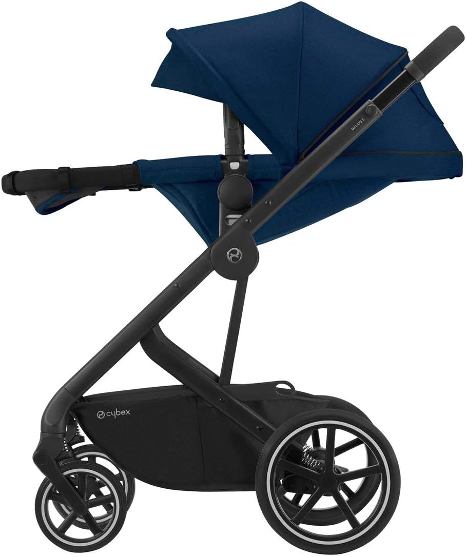 Cybex Gold Balios S 2-in-1 Pushchair - Navy on Black Chassis