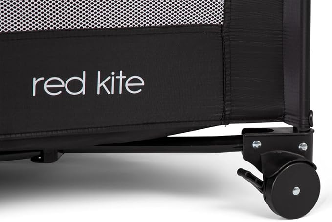 Red Kite Black Sleep Tight Travel Cot, Black