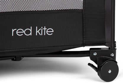 Red Kite Black Sleep Tight Travel Cot, Black
