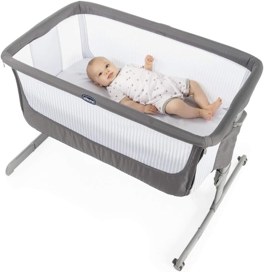 Chicco Next2me me Air Bedside Crib Dark Grey