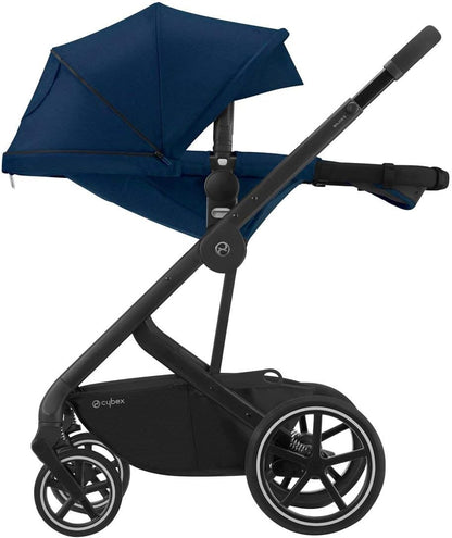 Cybex Gold Balios S 2-in-1 Pushchair - Navy on Black Chassis