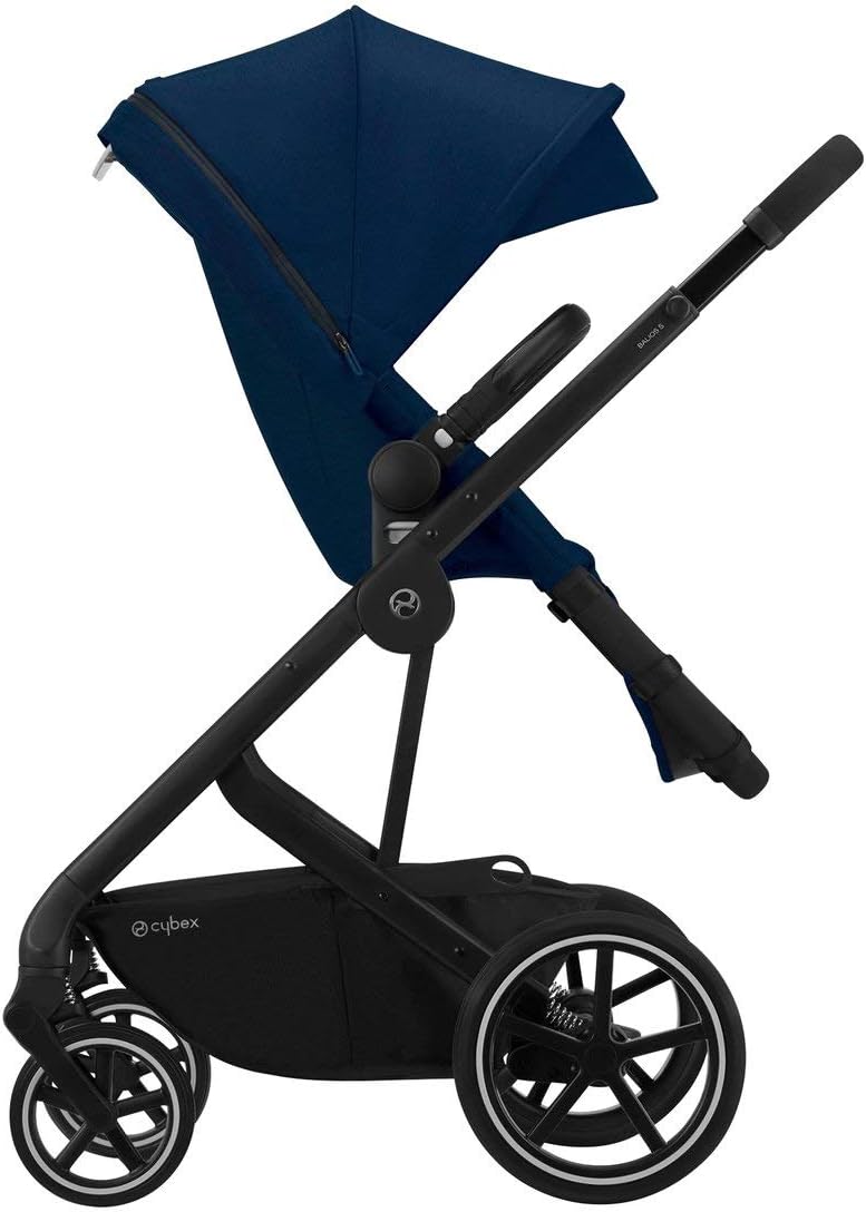 Cybex Gold Balios S 2-in-1 Pushchair - Navy on Black Chassis