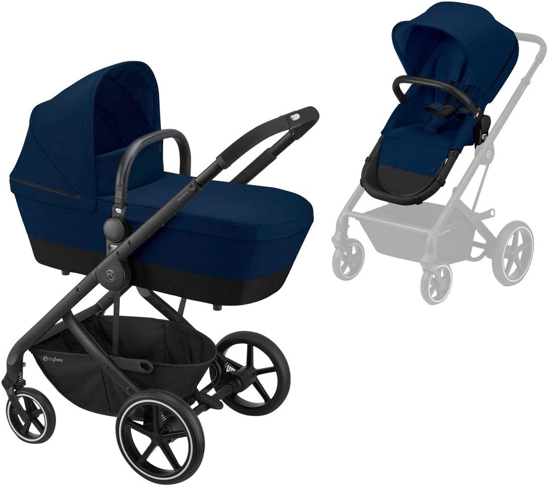 Cybex Gold Balios S 2-in-1 Pushchair - Navy on Black Chassis