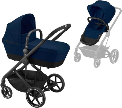Cybex Gold Balios S 2-in-1 Pushchair - Navy on Black Chassis