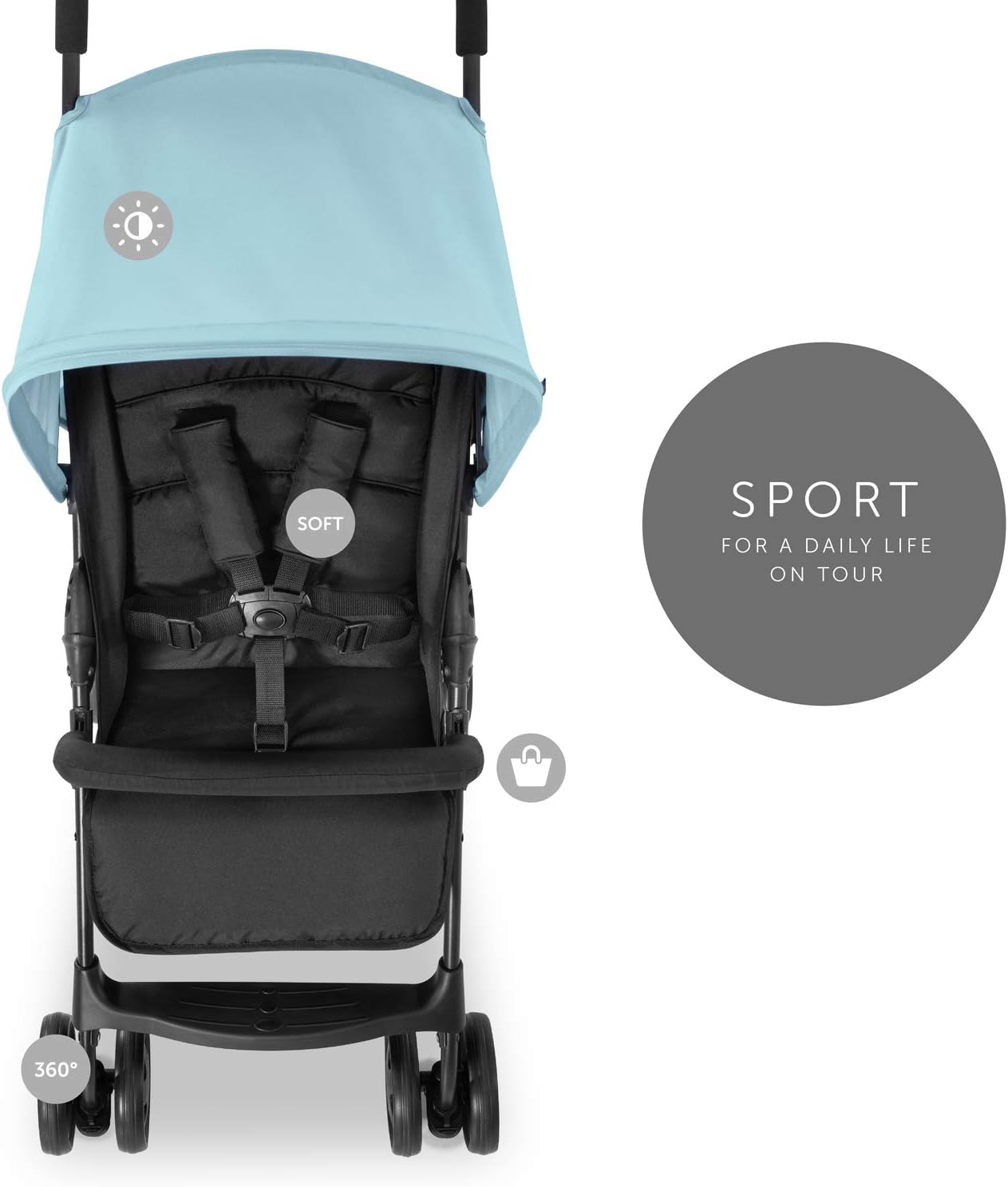 Hauck Sport Pushchair Stroller - Blue