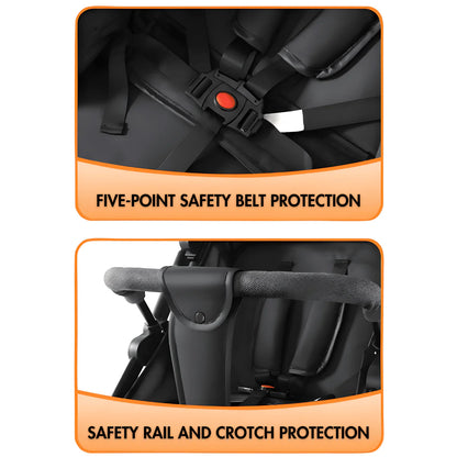 NimbleNest Lightweight Stroller - Royal Khaki