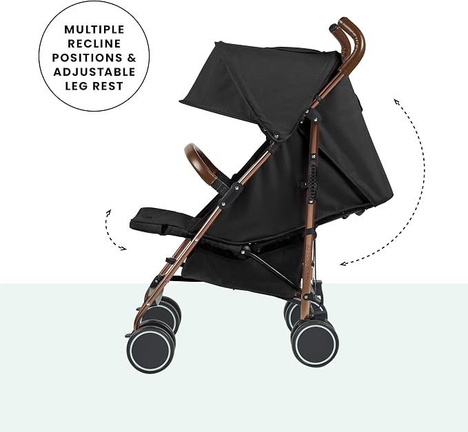 Ickle Bubba Discovery Lightweight Stroller  (Black/Rose Gold)