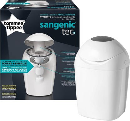 Tommee Tippee Sangenic Tec Nappy Disposal Tub - White