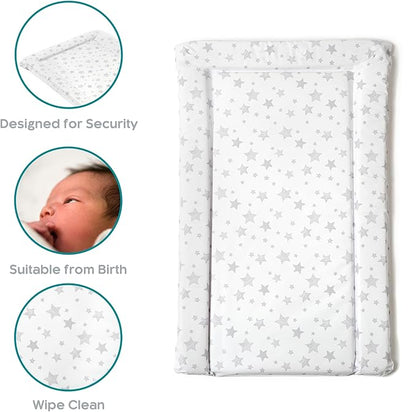 East Coast Nursery Essential Star Changing Mat Grey 70x40x3 cm
